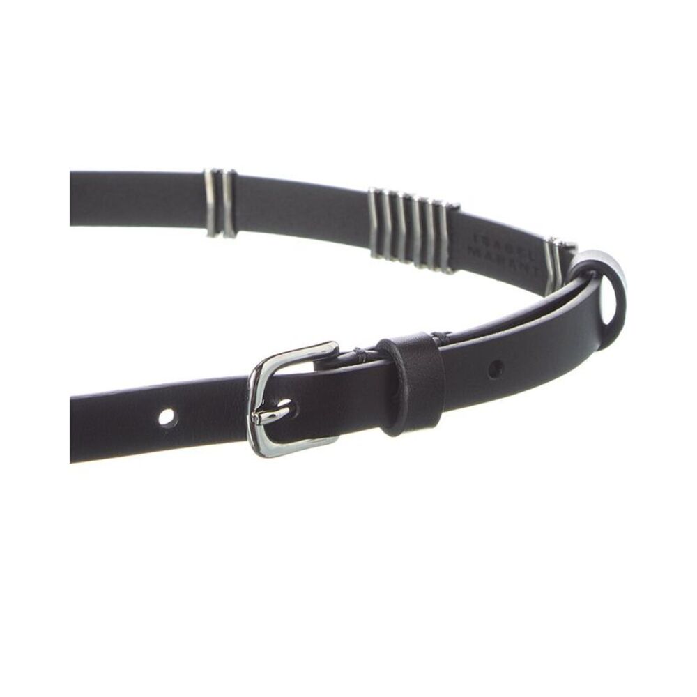 Isabel Marant Odena Leather Belt, Black - Picture 2 of 3
